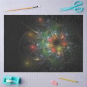 柔らかく柔らかいフラクタルファンタジーの花  薄葉紙 (クラフト)