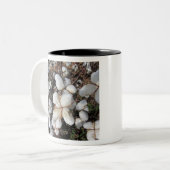 柔らかく白い綿のボール ツートーンマグカップ (正面左)