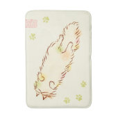 柔らかく眠い猫 バスマット (正面縦)