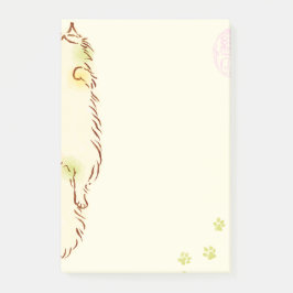 柔らかく眠い猫 ポストイット