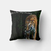 柔らかく豊かなライオンプリント枕 クッション (裏面)