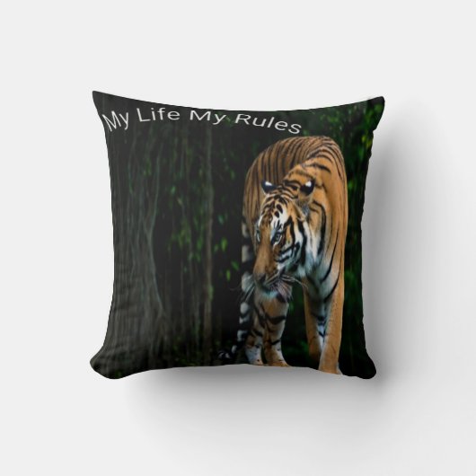 柔らかく豊かなライオンプリント枕 クッション (正面)