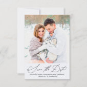 柔らかく風通しの良いフローラブルーフォト結婚のSav セーブザデート (正面)