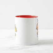 柔らかく黄色い毛布を抱き締めているベビー マグカップ (中央)