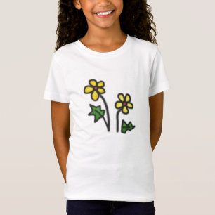 柔らかく黄色い花 Tシャツ