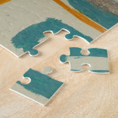 柔らかく、はっきりしたなRothkoによってインスパイア抽象芸術 ジグソーパズル (側面)