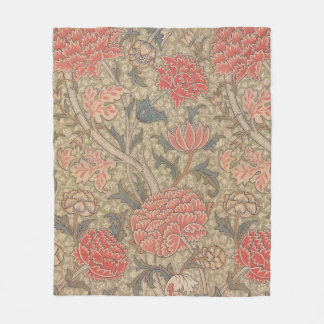 柔らかく、居心地のよい19thcシャクヤクのパターン(の模様が)あるなフリースブランケット フリースブランケット