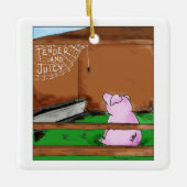 柔らかく、水分が多いシャーロットのくもの巣の漫画 セラミックオーナメント (正面)