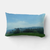 柔らかさ及びプラシ天の枕"生きている生命"は今住んでいます! ランバークッション (裏面)