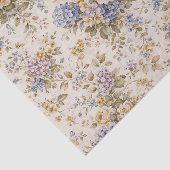 柔らかなアイボリーの庭の花開き 薄葉紙 (詳細)