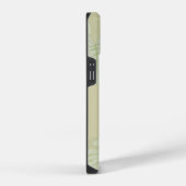 柔らかなグリーンのモンステラの葉 iPhoneケース (右側面)