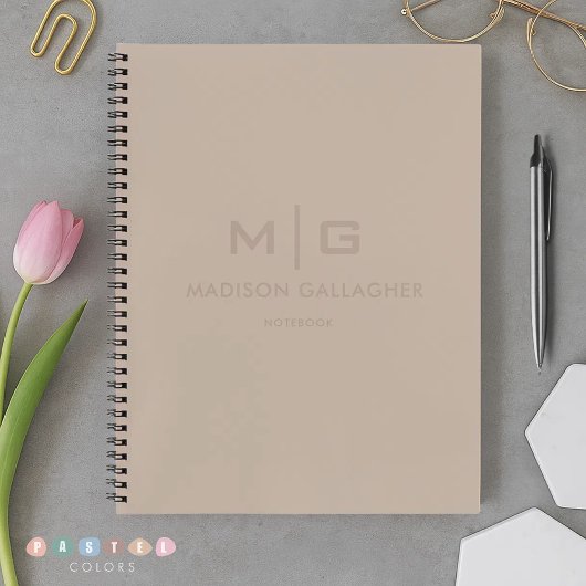 柔らかなソフトな光 淡いパステルベージュ グレー ブラウン 色 ノートブック