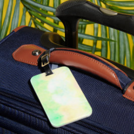 柔らかなパステルカラーの長方形の荷物タグ ラゲッジタグ