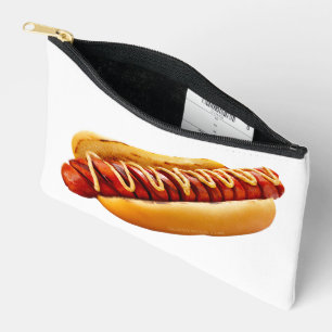柔らかなパンに包まれたSlipperyJoe'sサマーBBQビホットドッグ アクセサリーポーチ