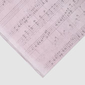 柔らかなピンクの背景の楽譜 薄葉紙 (詳細)