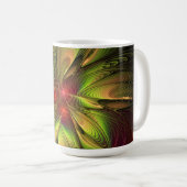 柔らかな優しさのフラクタル幻想の花 コーヒーマグカップ (正面右)