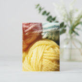 柔らかな毛糸の玉 ポストカード (スタンド正面)