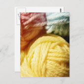 柔らかな毛糸の玉 ポストカード (正面/裏面)