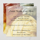 柔らかな毛糸の玉 招待状 (正面/裏面)