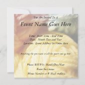 柔らかな毛糸の玉 招待状 (正面)