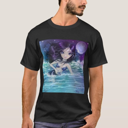 柔らかな海の中の人魚Tシャツ Tシャツ (正面)