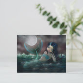柔らかな海の人魚ファンタジーアート ポストカード (スタンド正面)