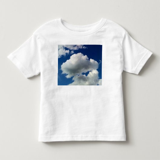 柔らかな白い雲 トドラーTシャツ (正面)
