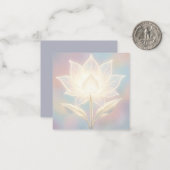 柔らかな背景に浮かぶ蓮の花 ノートカード (正面/裏面インサイチュ)