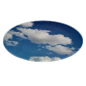 柔らかな長い雲 カッティングボード (角)