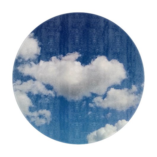 柔らかな長い雲 カッティングボード (正面)