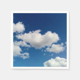 柔らかな長い雲 スタンダードカクテルナプキン