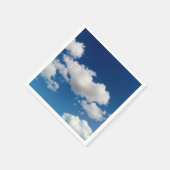 柔らかな長い雲 スタンダードカクテルナプキン (角)