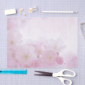 柔らすごいか見える大きなピンク色の花 薄葉紙 (クラフト)