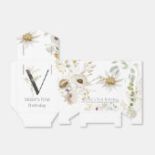 柔らカスタムかな色の野花を持つ フェイバーボックス (折り畳みなし)