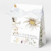 柔らカスタムかな色の野花を持つ フェイバーボックス (正面サイド)