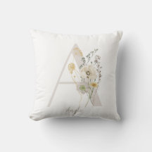 柔らカスタムかな花色のイニシャルA