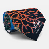 柔らカラフルかな珊瑚の海の花 ネクタイ (ロール)