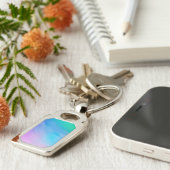 柔らガーリーかな虹の空 キーホルダー (側面)