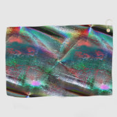 柔らサイケデリックかな木質のテクスチャ、デジタル堅牢 ゴルフタオル (横)