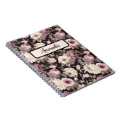 柔らフェミニンかな花柄の小さな花 ノートブック (右側)