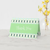 柔らモダンかな緑 カード (黄色い花)