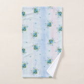 柔ら忘れかなピンク色のブルーがメイでない バスタオルセット (ハンドタオル)