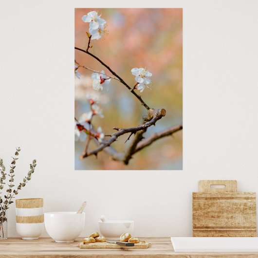 柔ら日本のかな梅 ポスター (キッチン)