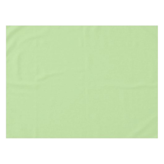 柔ら淡い色のかな緑のテーブルクロス テーブルクロス (正面(横))