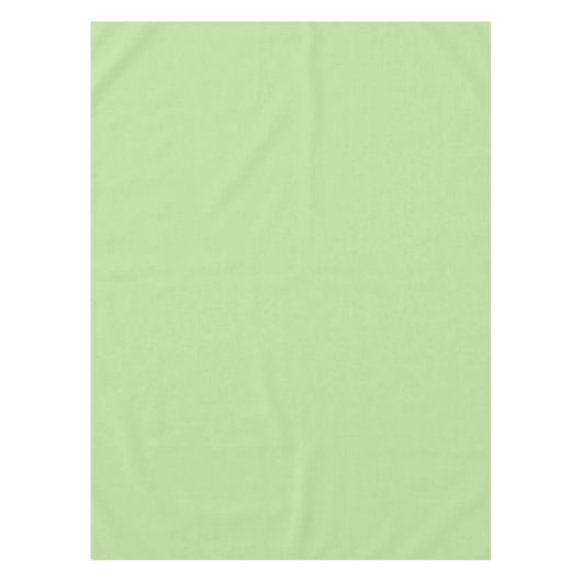 柔ら淡い色のかな緑のテーブルクロス テーブルクロス (正面)