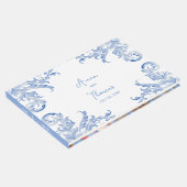 柔ら王室のかな青の水彩が華やかに ゲストブック (コーナー)