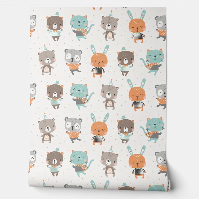 柔ら男女兼用かな色の可愛い動物 壁紙 (ほどく)