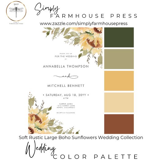 柔ら素朴かな大きなボホひまわり結婚の夕食 出欠カード