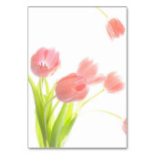 柔エレガントらかいピンクのチューリップ テーブルナンバー (裏面)