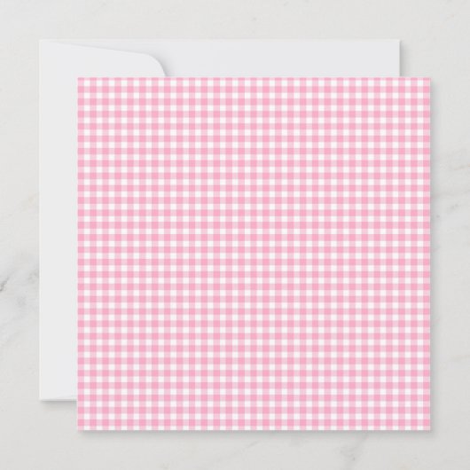 柔エレガントらかいピンクの弓の赤ちゃんシャワー サンキューカード (裏面)